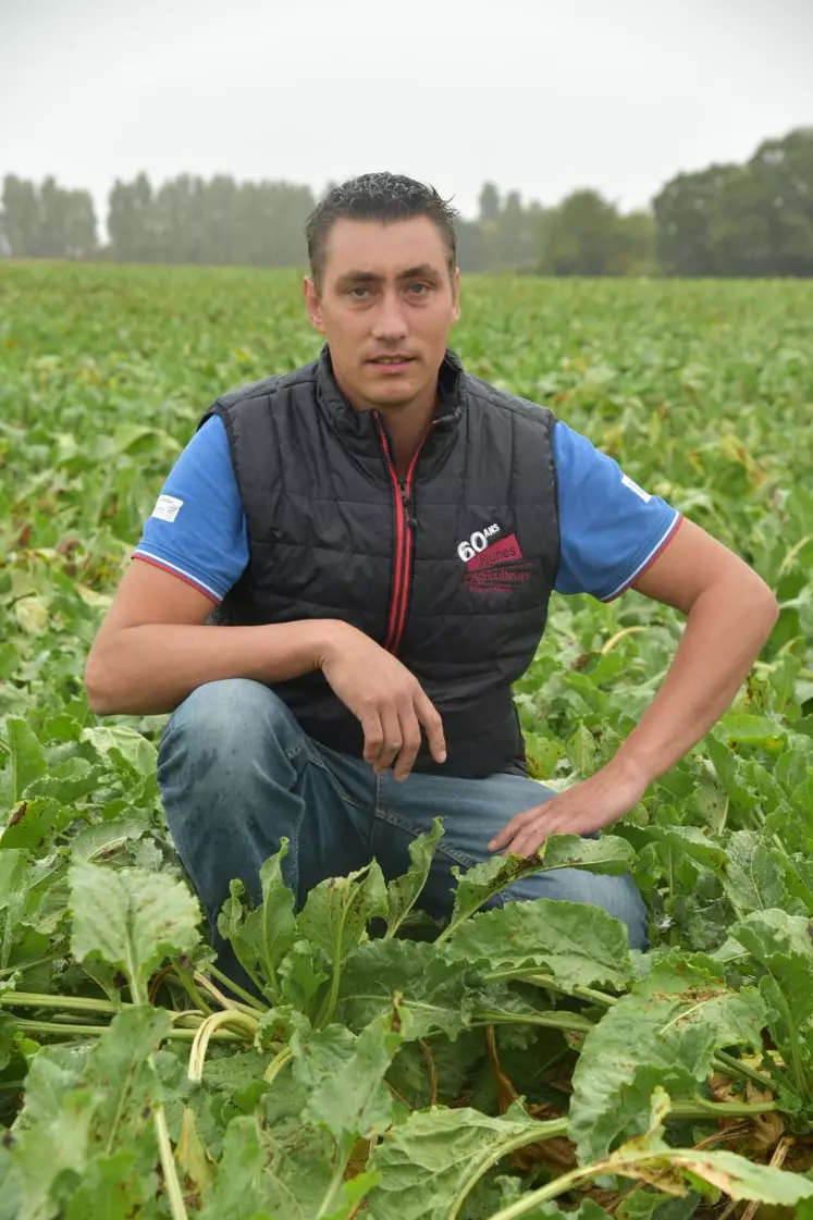 Samuel Vandaele, président des Jeunes Agriculteurs