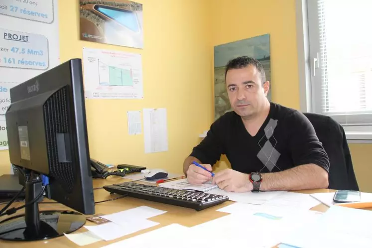 Laurent Fombeur est le référent technique sur l’eau au sein de la chambre d’agriculture Nouvelle-Aquitaine.