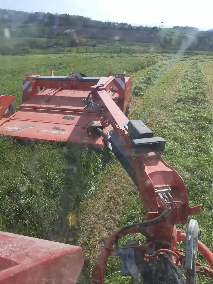 Les premières fauche d’herbe présentent des rendements relativement faibles.