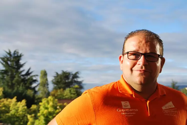 Jérémy Giroud, agriculteur dans le Rhône, est secrétaire général des JA Auvergne-Rhône-Alpes.