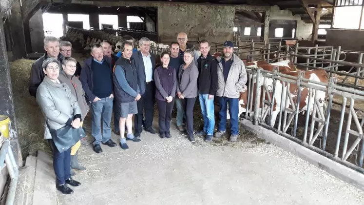 Mont Lait a présenté son nouveau produit au Gaec de la Bousse, dans le Puy-de-Dôme, où les trois associés ont rejoint l’APLM en 2016.