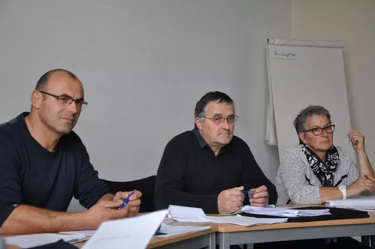 De gauche à droite : Thierry Cubizolles, Patrice Chaillou et Maryse Cognat.