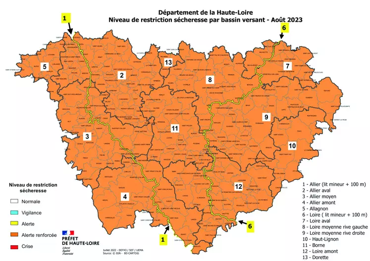 La situation s'est aggravée sur la Haute-Loire.