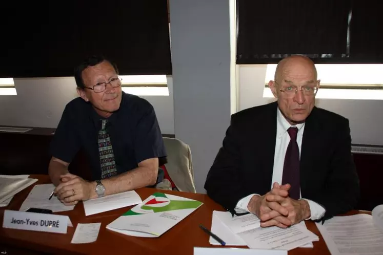 Jean-Yves Dupré et André Nil du CGAAER sont intervenus le 29 avril au Puy.