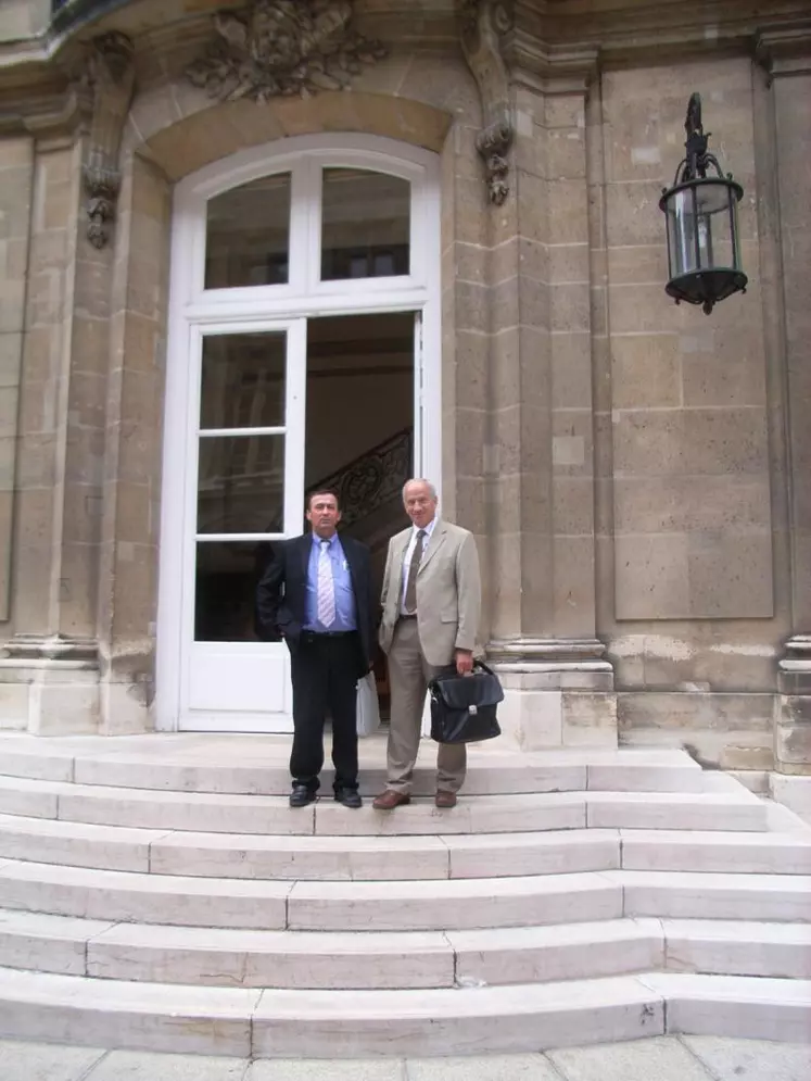 Michel Combes, président des GDS Auvergne et Marc Gayet, président des GDS de France.