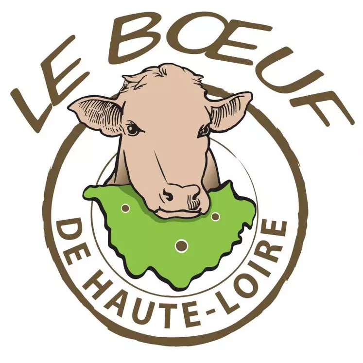 Le Bœuf de Haute-Loire se décline sous un logo principal (inspiré du Porc de Haute-Loire)