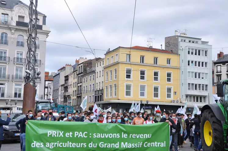 Mobilisation 25 mars à Clermont : prix et PAC