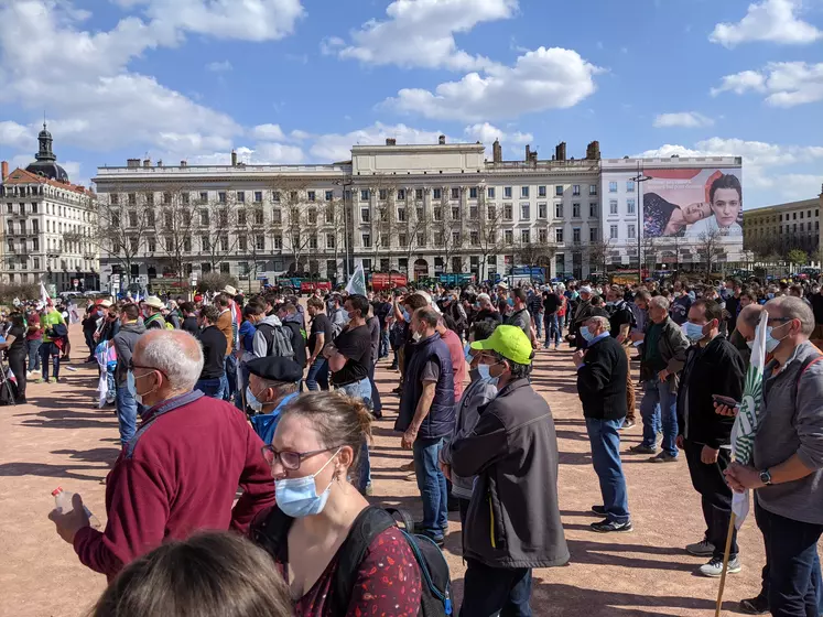 Le 25 mars, les agriculteurs se sont mobilisés en force