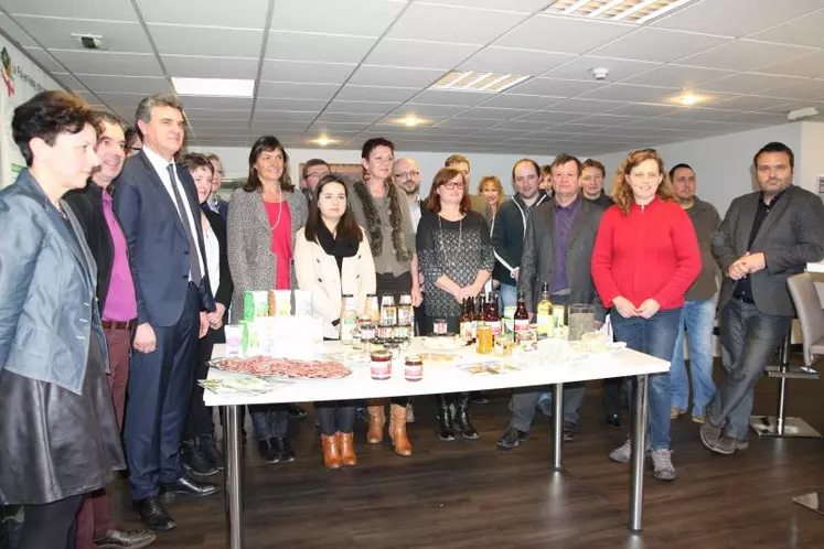 Organisateurs et participants se sont rassemblés dans les locaux de l’entreprise Pagès Thé et Infusions.