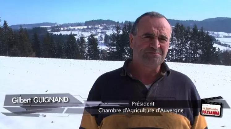 Portrait d'un agriculteur : Gilbert Guignand