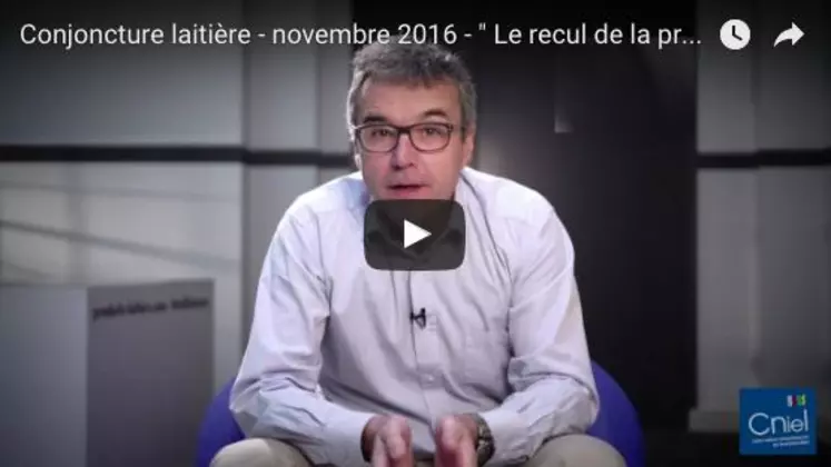 Conjoncture laitière - Novembre 2016