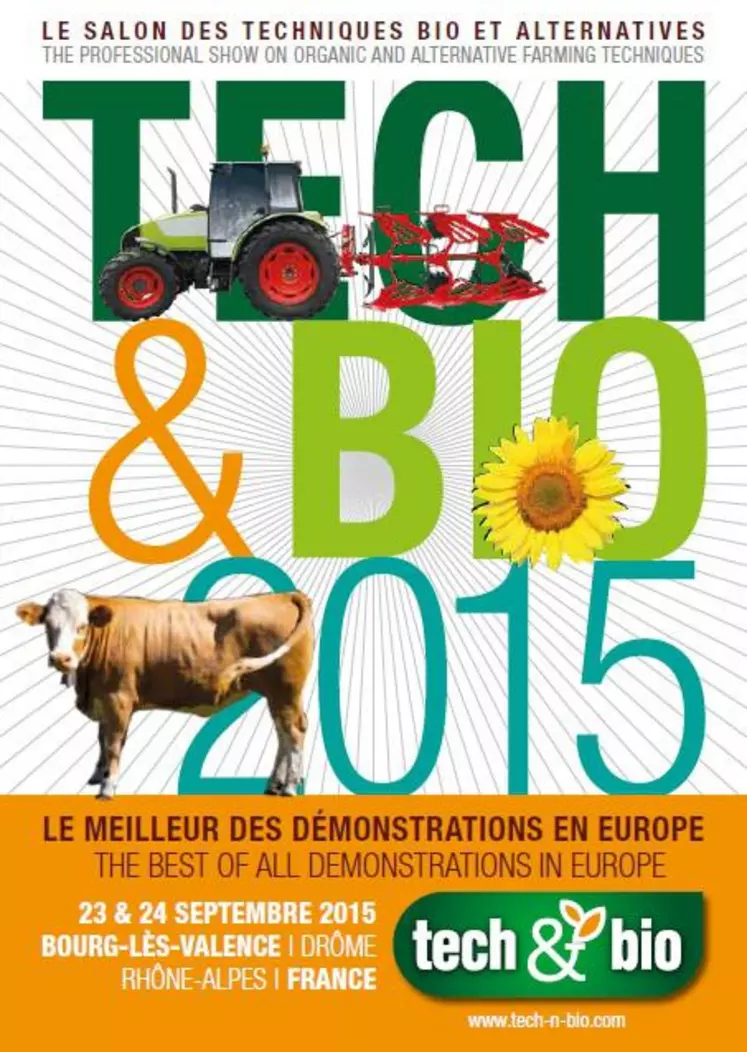 Affiche salon Tech&bio