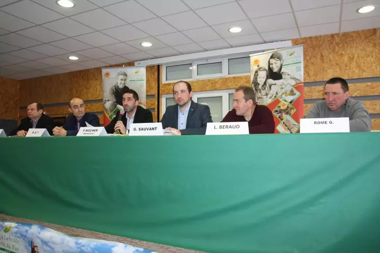 Le 2 février, les producteurs de Lentille Verte du Puy étaient au rendez-vous à Costaros.
