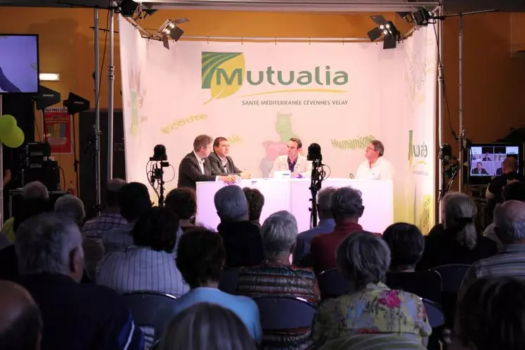 Le président Philippe Lamat et le directeur Gilbert Gaspar 
interviewés.