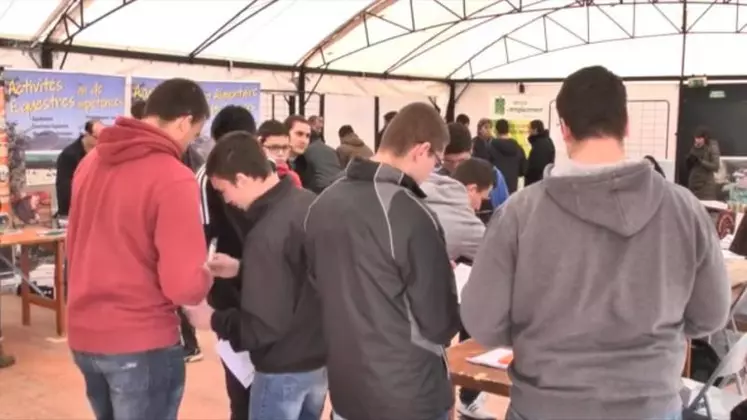 Le forum des métiers agricoles ce matin.