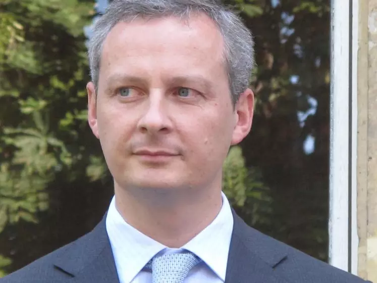Le ministre de l'Agriculture Bruno Le Maire