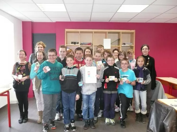 La classe de 6ème de l’ensemble scolaire St Martin de Tence.