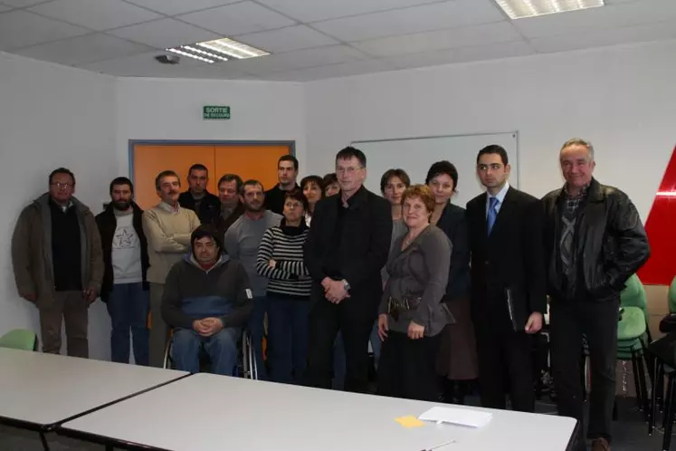 Gilles Boyer, nouveau président du CER France Hte-Loire et son conseil d’administration.