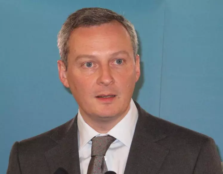 Bruno Le Maire Ministre de l'Alimentation, de l'Agriculture et de la Pêche.