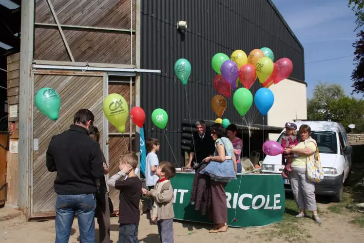 Le lâcher de ballons, une opération appréciée.