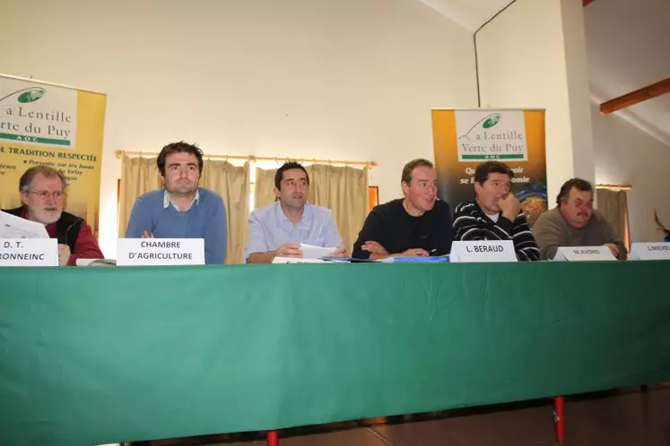 Le groupement des producteurs de Lentilles Vertes du Puy a encouragé les producteurs à semer des lentilles.