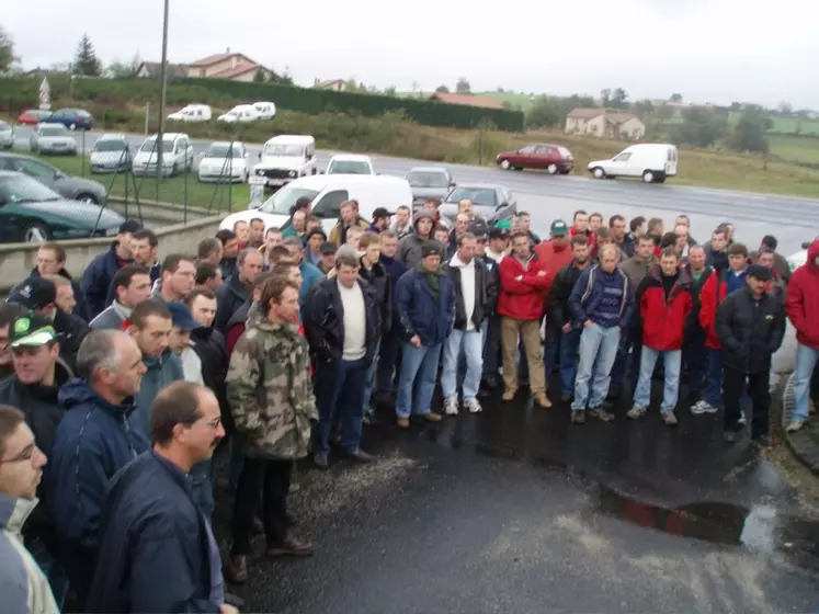 Gilbert Guignand Pdt FDSEA et le directeur de la CFVA M. Bonhomme.