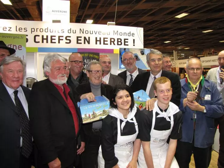 La «box» mise en avant à l’occasion de l’inauguration du stand Auvergne.