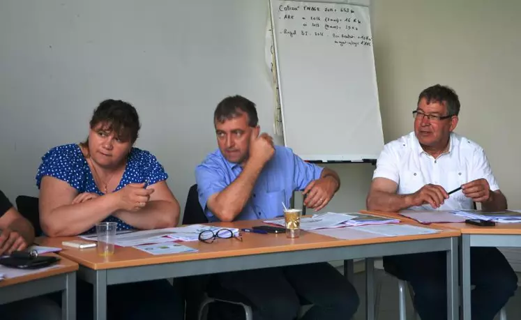 Christine Valentin de la Lozère, Patrick Bénézit du Cantal et Tony Cornelissen de la Corrèze, chefs de file de la Copamac-Sidam.