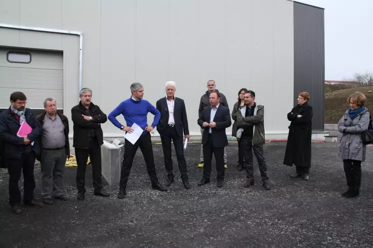 Visite du chantier de la plateforme