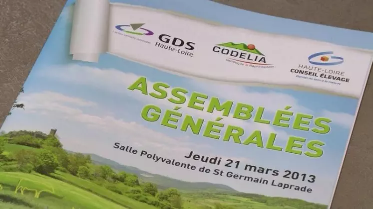 Assemblée générale commune GDS, Codélia et Haute-Loire Conseil Elevage