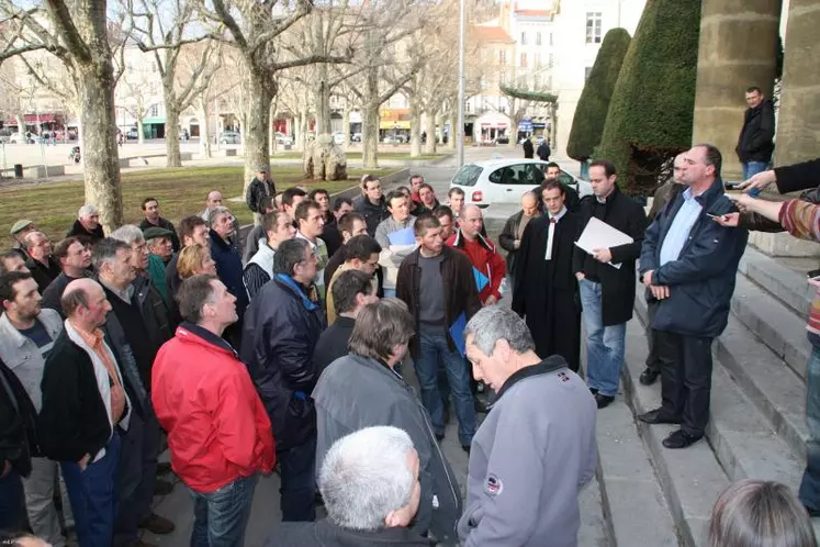 Les prévenus comme les responsables FDSEA et JA de Haute-Loire sont soulagés.