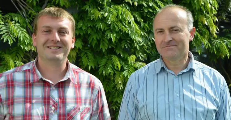 Jérémy Leroy, président des JA Auvergne et Patrick Escure, président de la FNSEA Auvergne.