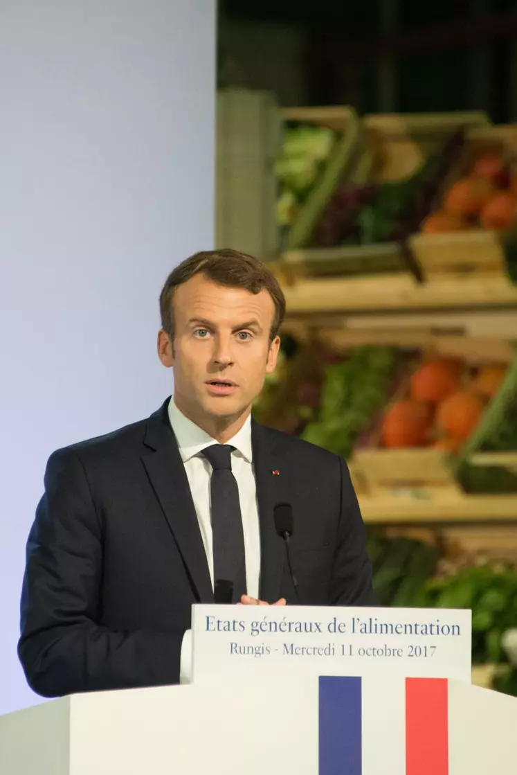 Au cours d'une longue intervention de plus d'une heure, le 11 octobre 2017 au marché de Rungis, le président de la République Emmanuel Macron avait annoncé la promulgation d'une loi issue des États généraux de l’alimentation… Des annonces quisemblaient séduisantes pour l’agricuture