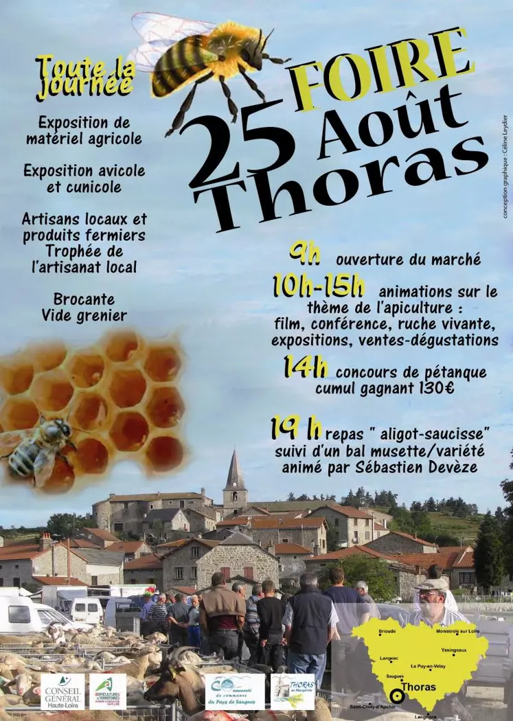 La Foire du 25 août à Thoras, un rendez-vous incontournable pour de nombreux altiligériens, cantaliens, lozériens…