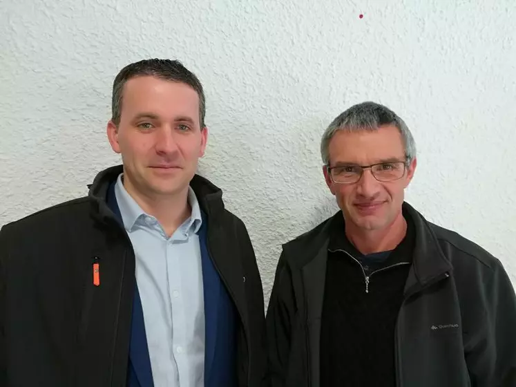 Julien Segalen, directeur, et Bernard Chalendard, président de XR REPRO.