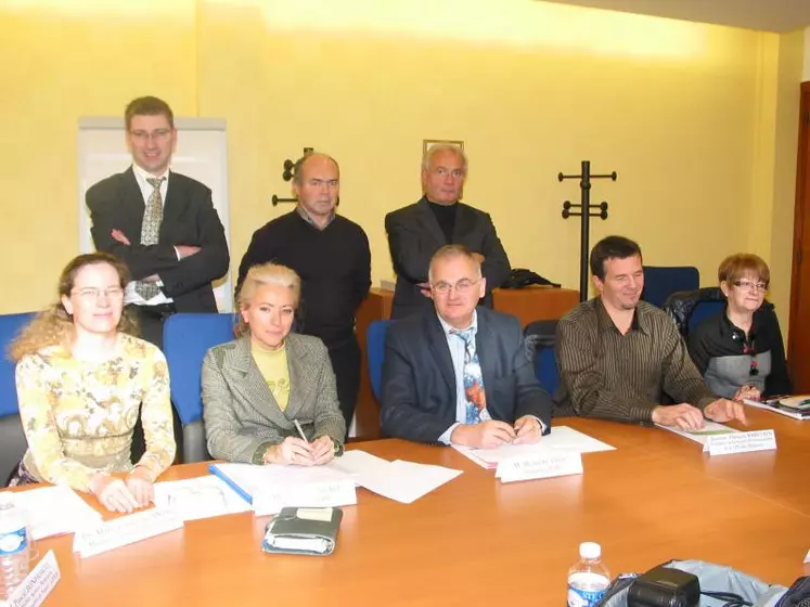 Les responsables et médecins des 3 organismes de protection sociale de Haute-Loire.