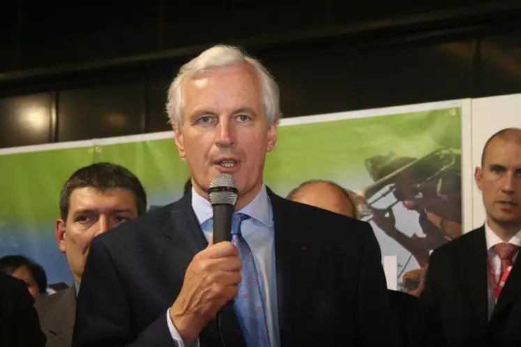 "Le budget de l'agriculture s'inscrit dans un cadre contraint" souligne Michel Barnier.