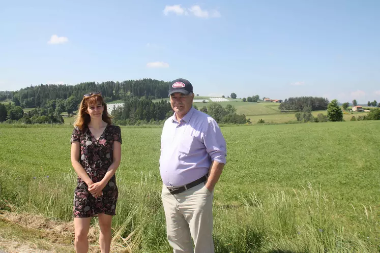 Cécile Legat, directrice du PETR et Michel Peyrard, président du conseil de développement et pilote  de la commission PAT.