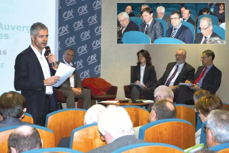 Le président de région, Laurent Wauquiez, a échangé avec la salle durant près de deux heures.