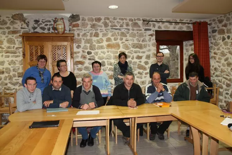 Les 8 agriculteurs candidats à la reconversion étaient en formation à Yssingeaux le 29 février.