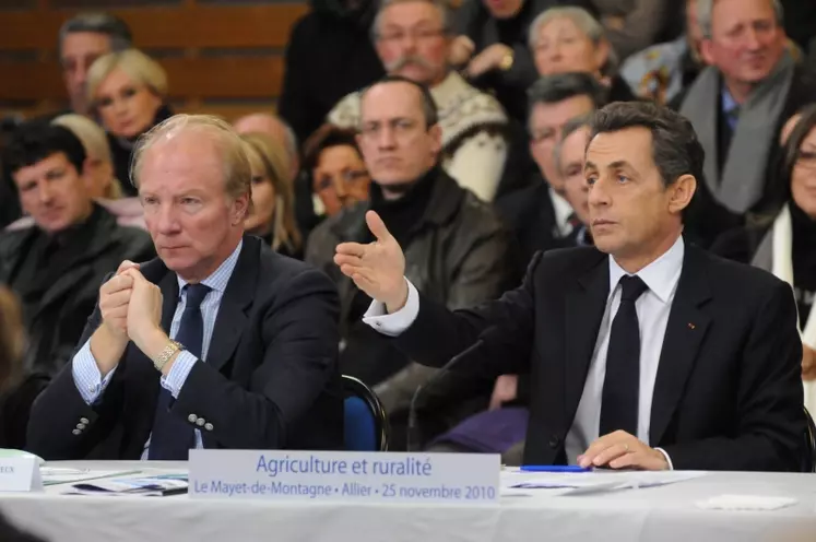 Nicolas Sarkozy et Brice Hortefeux.