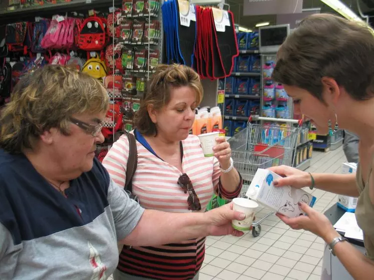 Une opération communication «séduction» avec des producteurs, à Brioude.