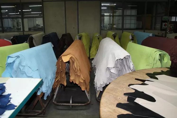 Les tanneries du Puy proposent un large choix de couleurs à leurs clients.