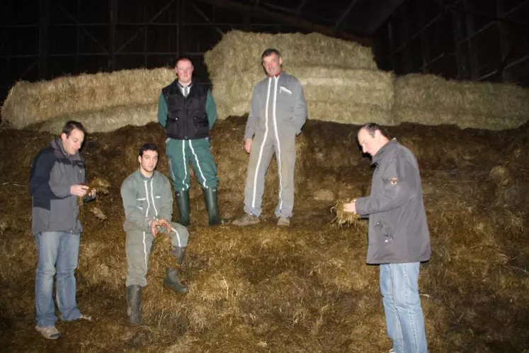 MM. Vigouroux en compagnie de Grégory Chabrillat, Patrice Mounier et Henri-Pierre Gaudriault.
