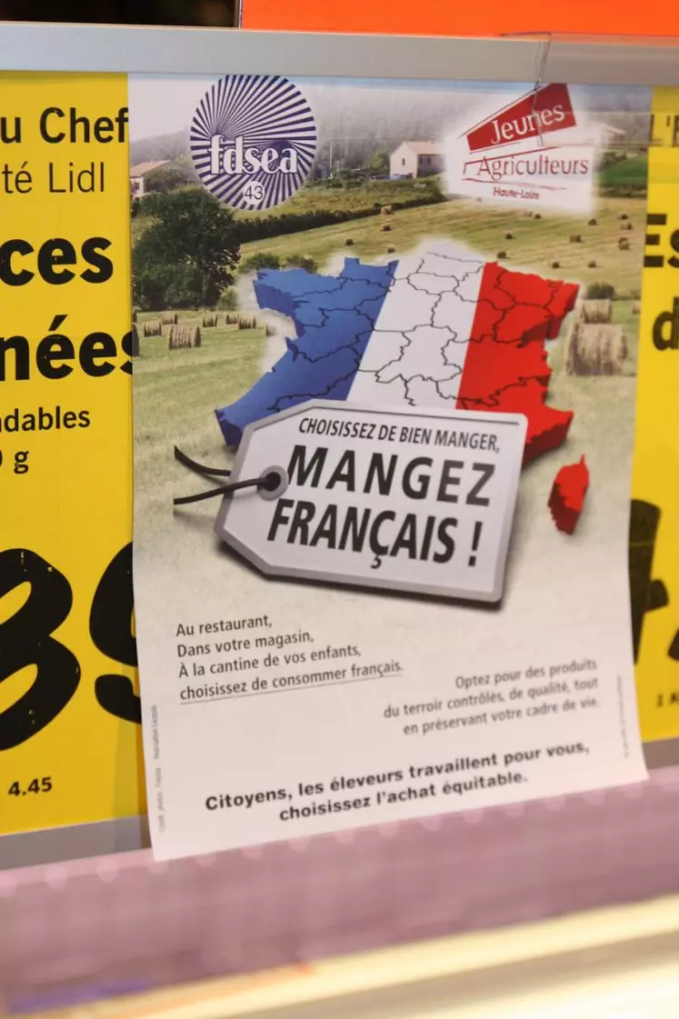 L’un des objectifs de cette action visait à sensibiliser les consommateurs sur l’importance d’acheter et manger français.