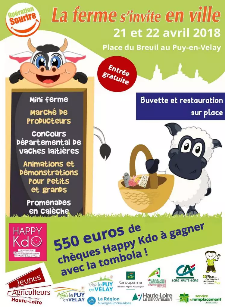 La Ferme s'invite en ville du Puy-en-Velay.