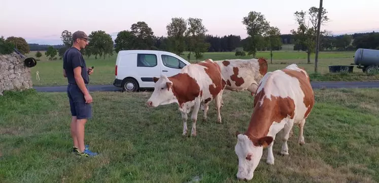 Lucien Mounier a repris la ferme familiale récemment convertie en agriculture biologique.