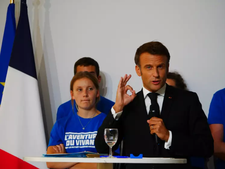 Emmanuel Macron a esquissé ce que sera la future loi d'orientation agricole.