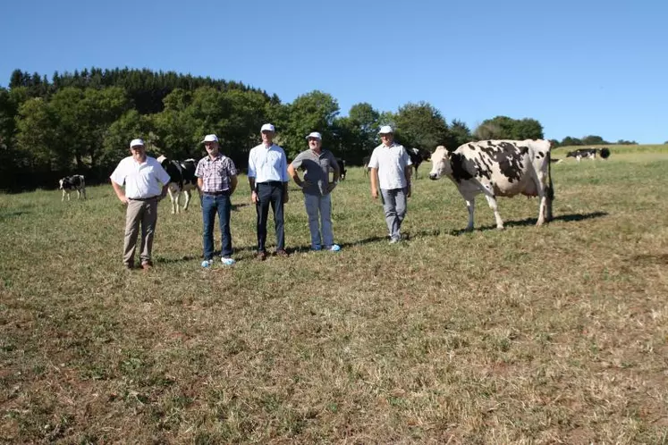 De gauche à droite : Philippe Sellier, fromagerie de Beauzac, Konrad Schreiber, IAD, Rémi Lescene, Bongrain, Pierre-Pascal Vurpillot, fromagerie de Beauzac et Cyrille Ginhoux.