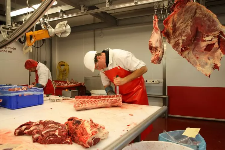 L’atelier de découpe de l’abattoir intercommunal de Brioude traite 250 tonnes de viande par an (chiffres au 15 décembre 2014).